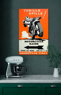 1950s Roanoke Thrills Spills Motorcycle Races