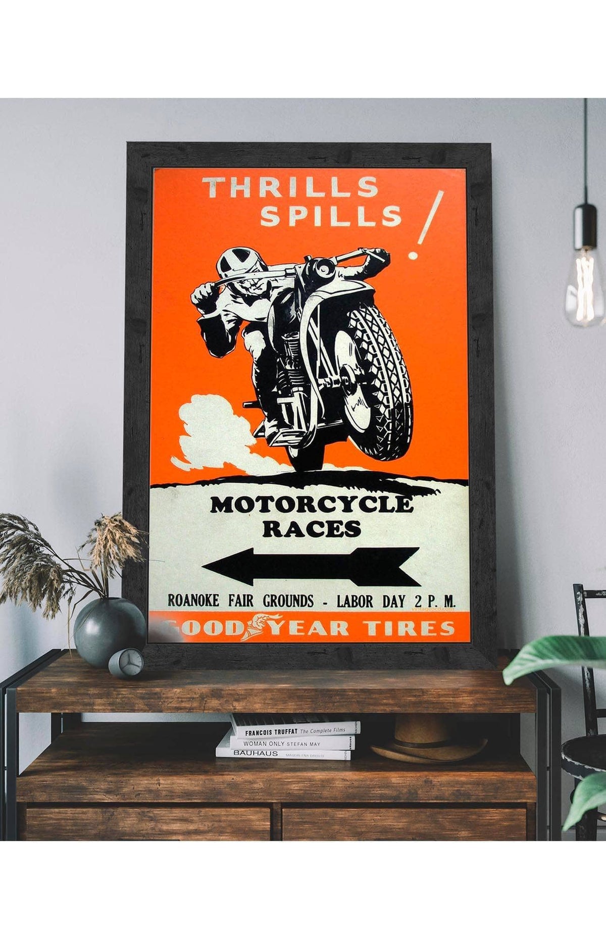 1950s Roanoke Thrills Spills Motorcycle Races