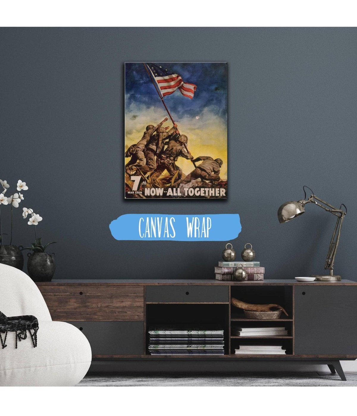 7th war loan. Now--all together