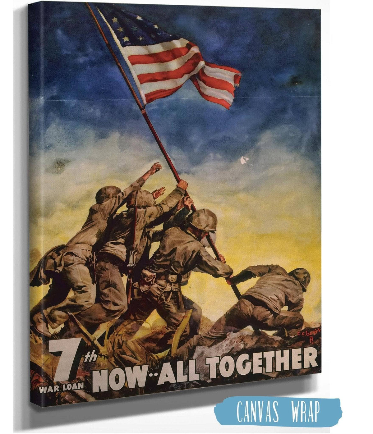 7th war loan. Now--all together