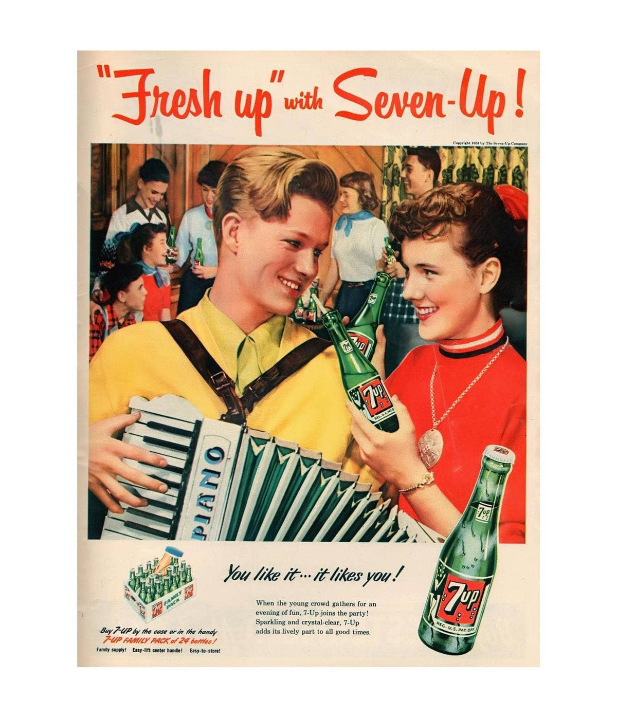 7UP Vintage Ads: "Fresh Up" with Seven-Up!