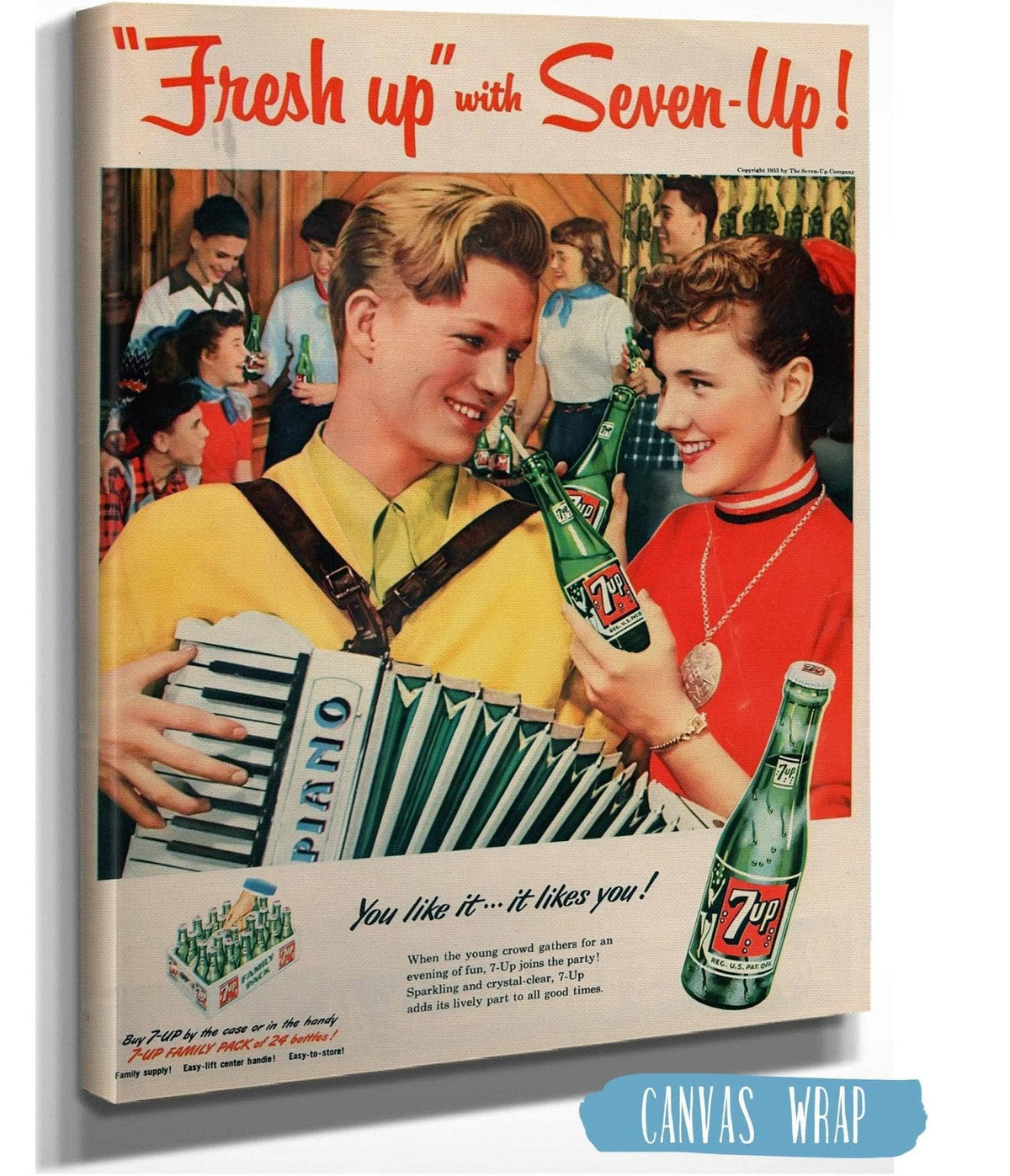 7UP Vintage Ads: "Fresh Up" with Seven-Up!