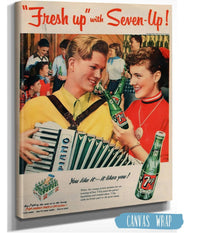 7UP Vintage Ads: "Fresh Up" with Seven-Up!