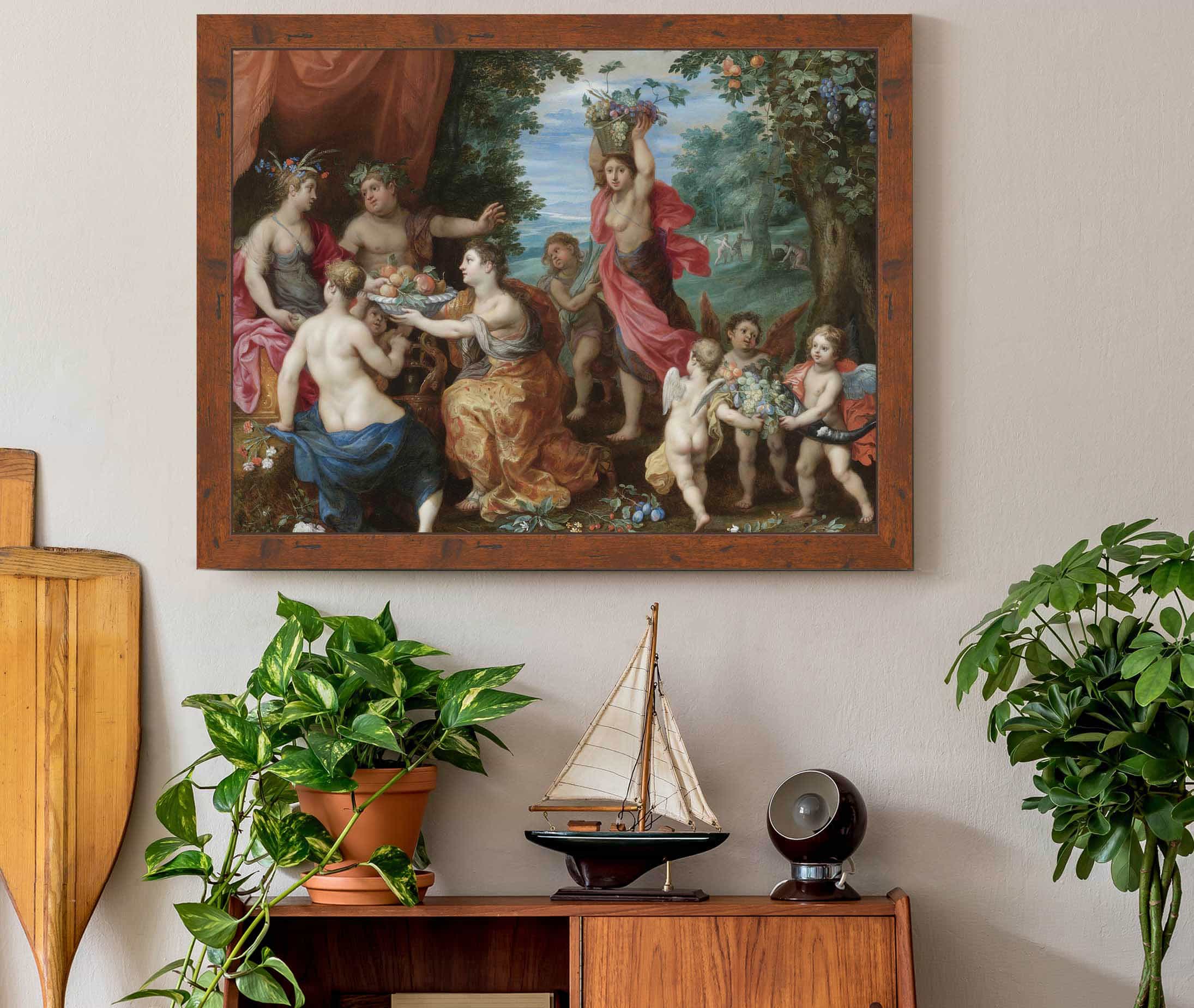 A Bacchanal With Ceres Bacchus And Venus by Jan Brueghel The Younger