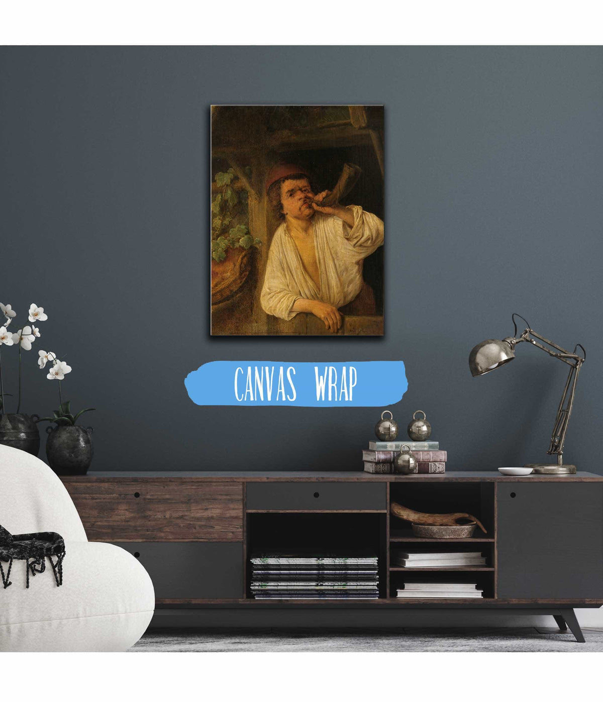 A Baker Sounding His Horn by Adriaen Van Ostade