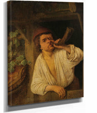A Baker Sounding His Horn by Adriaen Van Ostade