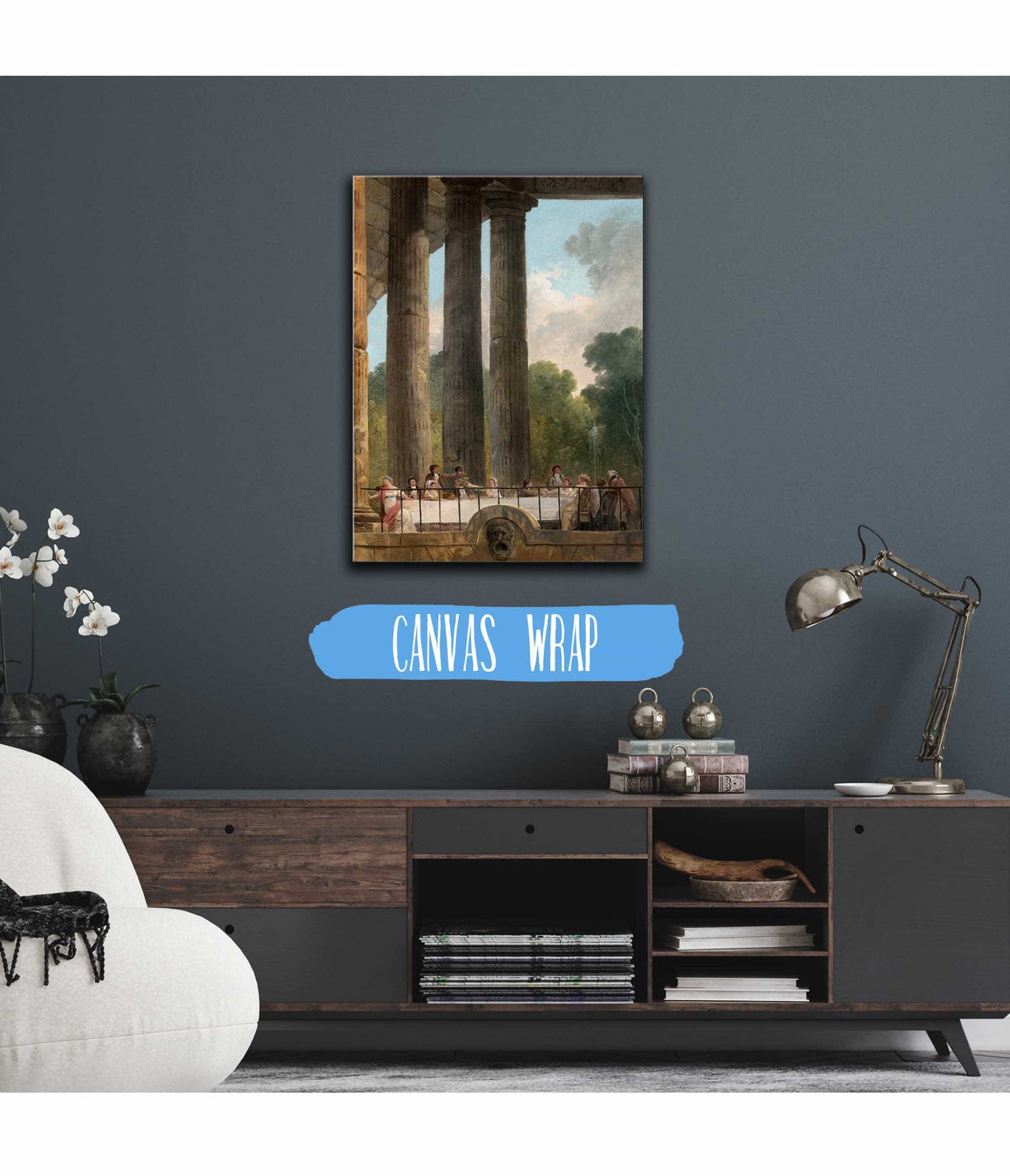 A Banquet In The Ruins Of A Temple by Hubert Robert