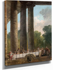 A Banquet In The Ruins Of A Temple by Hubert Robert