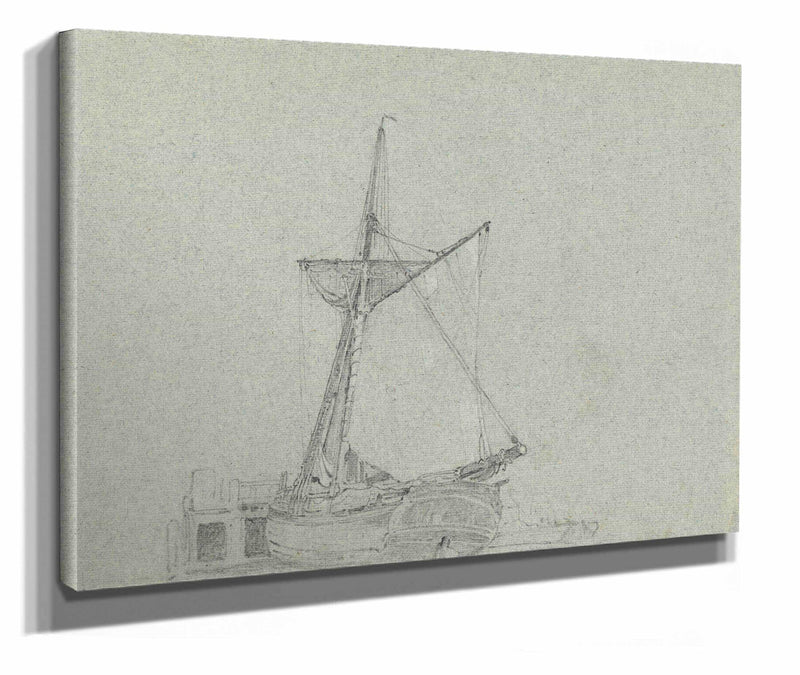 A Barge by John Linnell