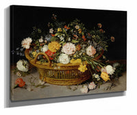 A Basket Of Flowers S by Jan Brueghel The Younger