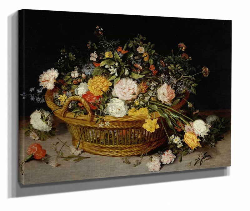 A Basket Of Flowers S by Jan Brueghel The Younger