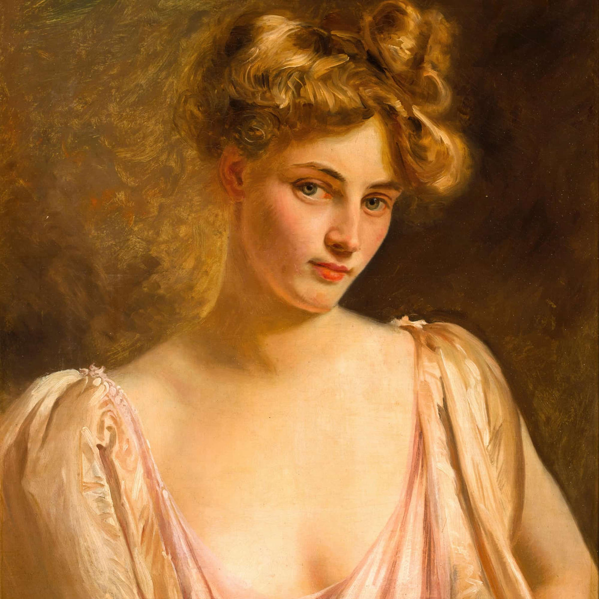 A Blonde Beauty by Gustave Jean Jacquet