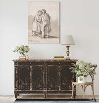 A Boy And Girl Conversing by James Ward