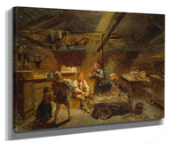 A Boy Bringing Home A Sick Lamb by Adolph Tidemand