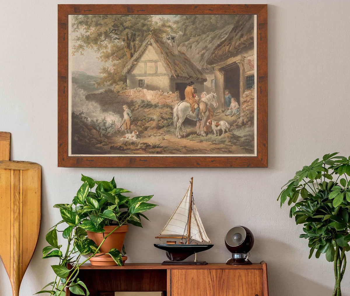 A Boy Employed In Burning Weeds by James Ward