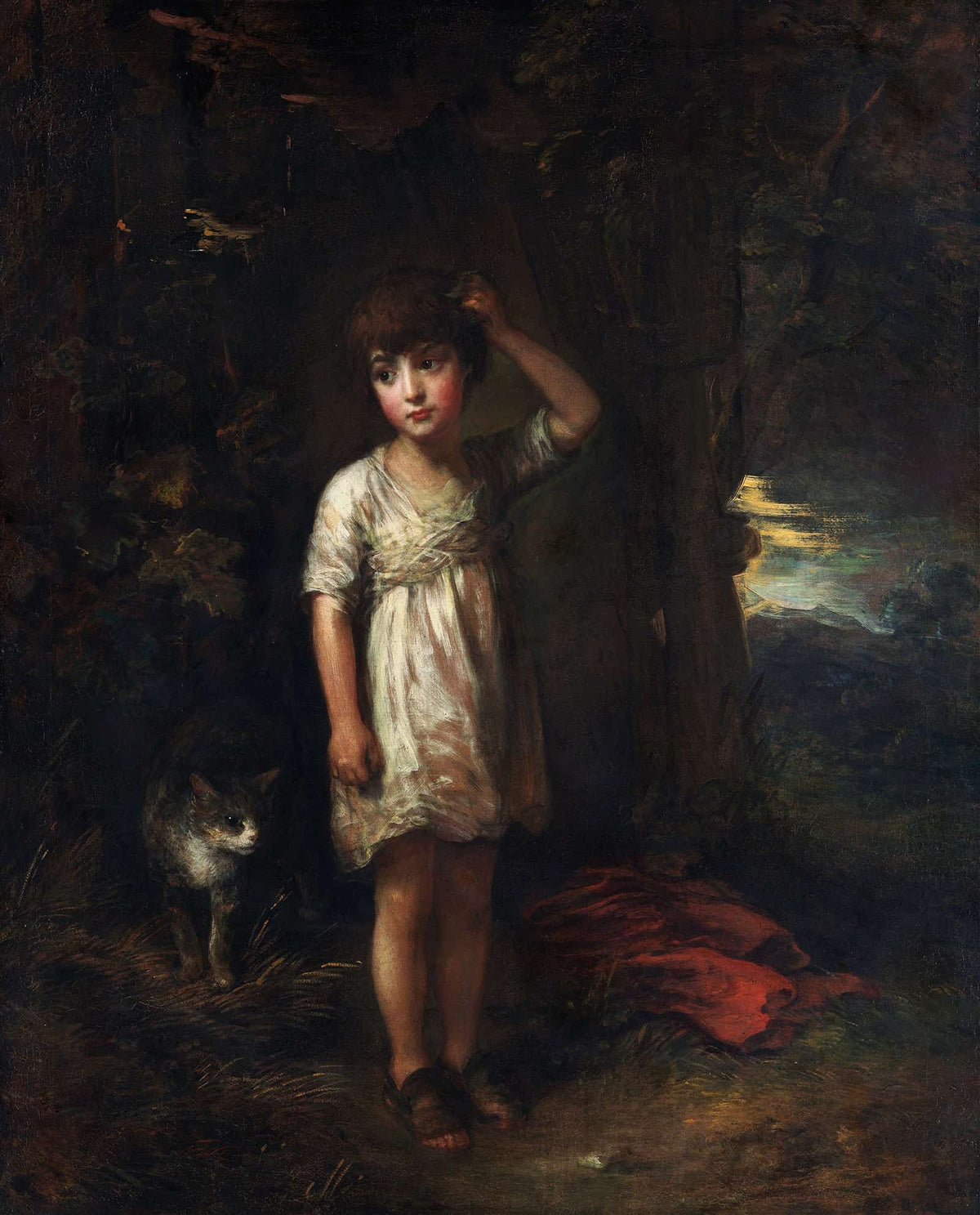 A Boy With A Catmorning by Thomas Gainsborough
