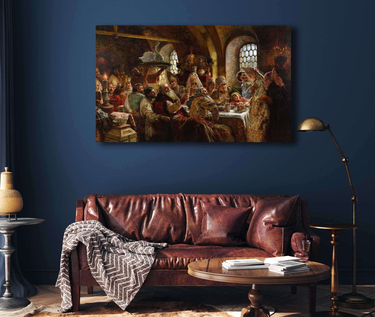 A Boyar Wedding Feast by Konstantin Egorovich Makovsky