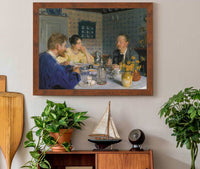 A Breakfast The Artist His Wife And The Writer Otto Benzon by Peder Severin Kroyer