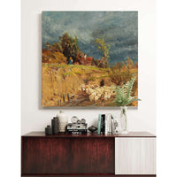 A Brewing Storm Over Haslau by Tina Blau