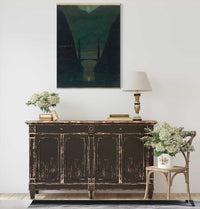 A Bridge In A Mountainous Landscape   by Herbert Crowley