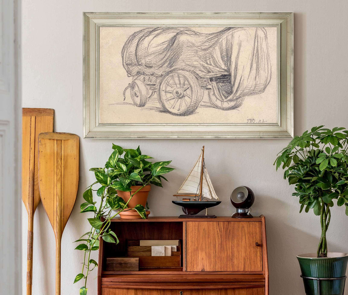 A Broad Wheeled Road Waggon by James Ward