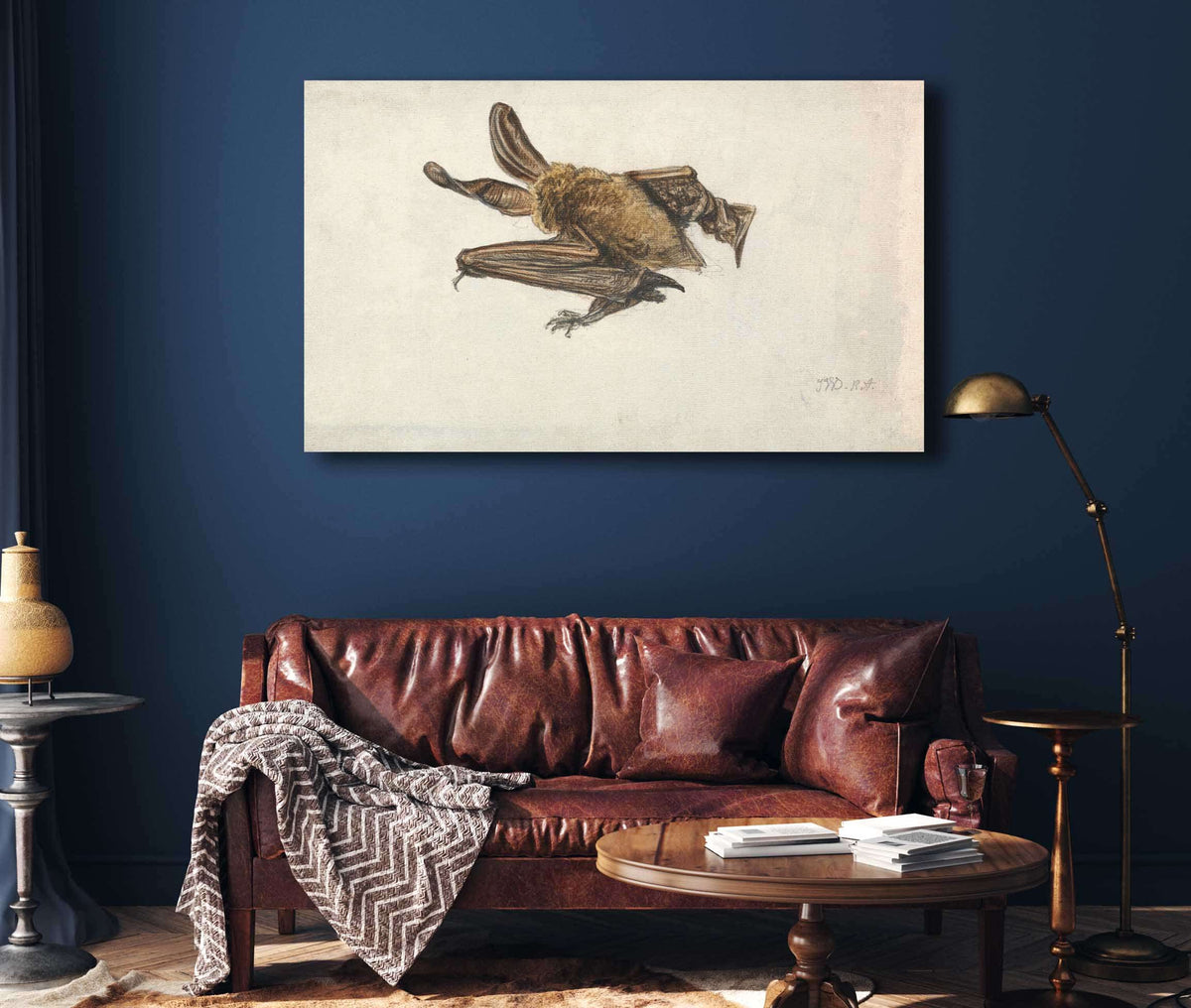 A Brown Long Eared Bat Plecotus Auritus by James Ward