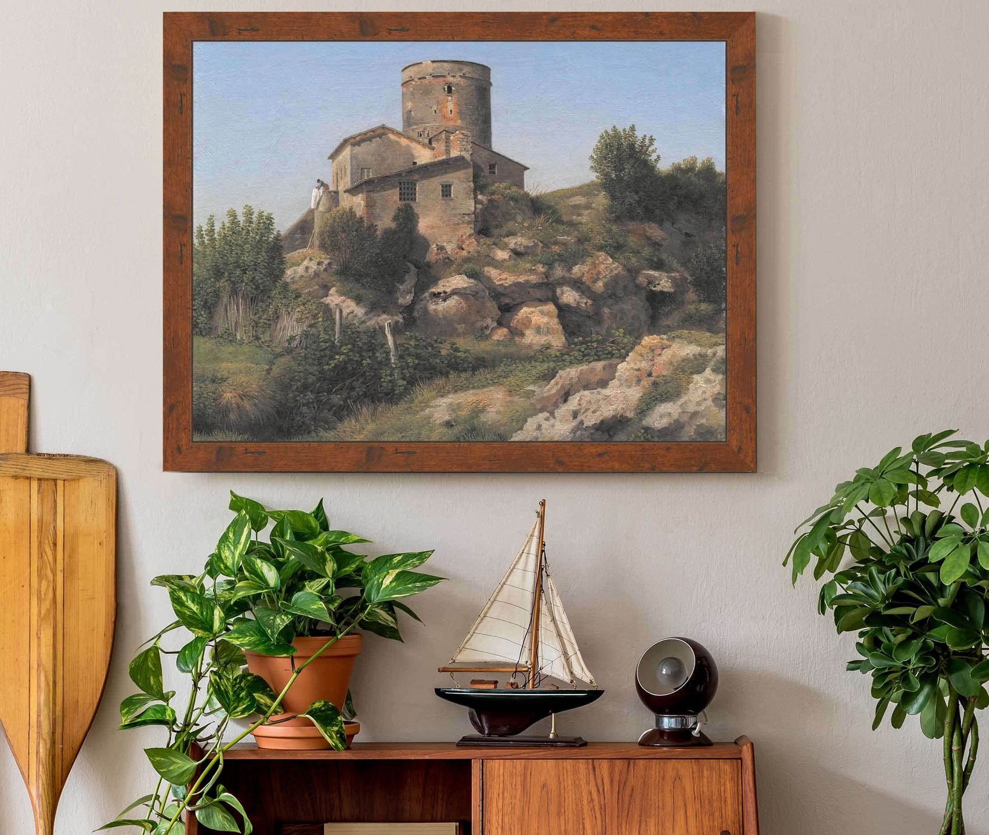A Building Near Tor Di Quinto Outside Rome by Christoffer Wilhelm Eckersberg