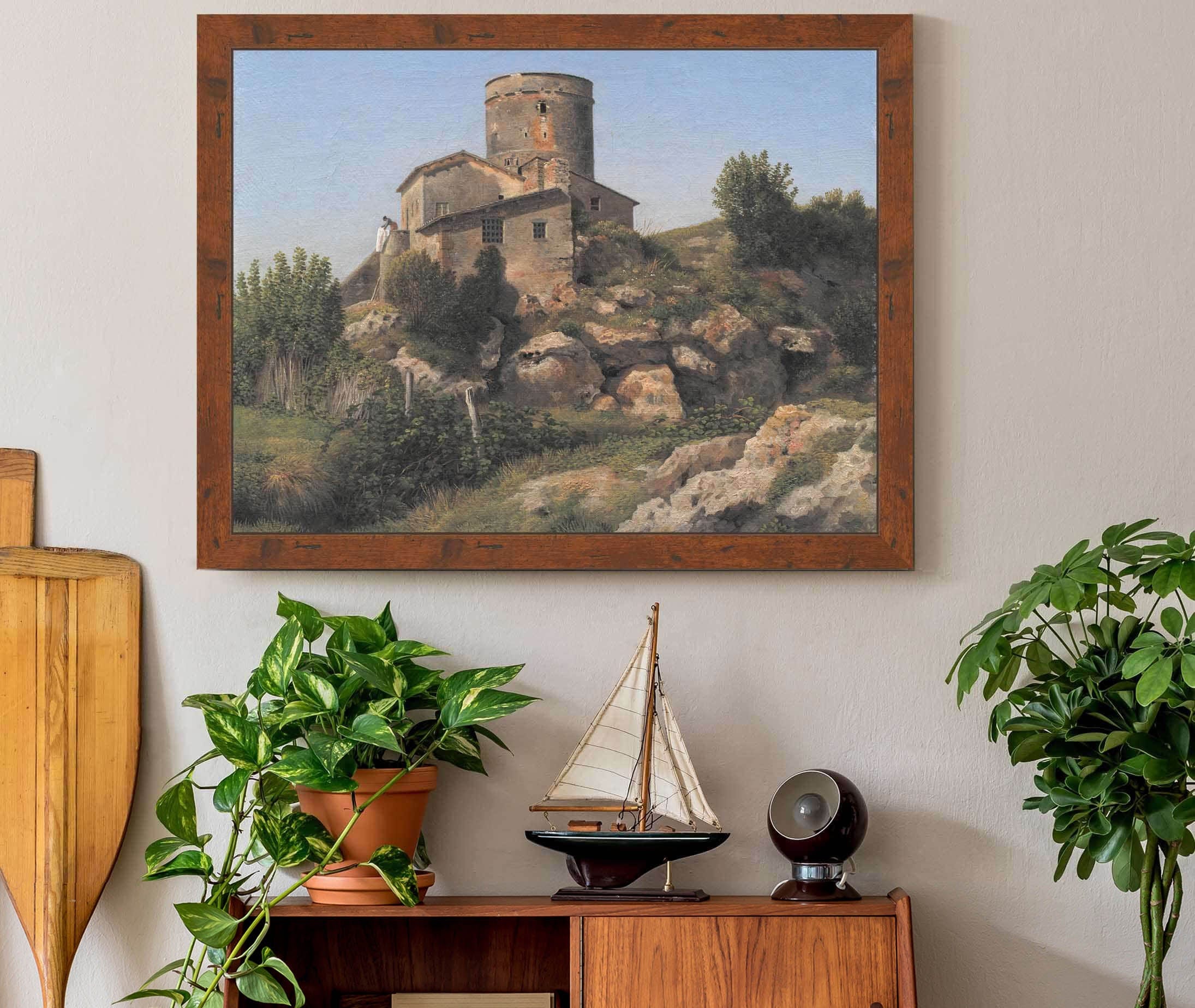 A Building Near Tor Di Quinto Outside Rome by Christoffer Wilhelm Eckersberg