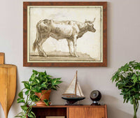 A Bullock Standing To The Right On A Base  by Giovanni Domenico Tiepolo