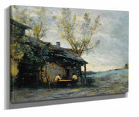 A Cafe In Vaugirard by Jean Baptiste Camille Corot