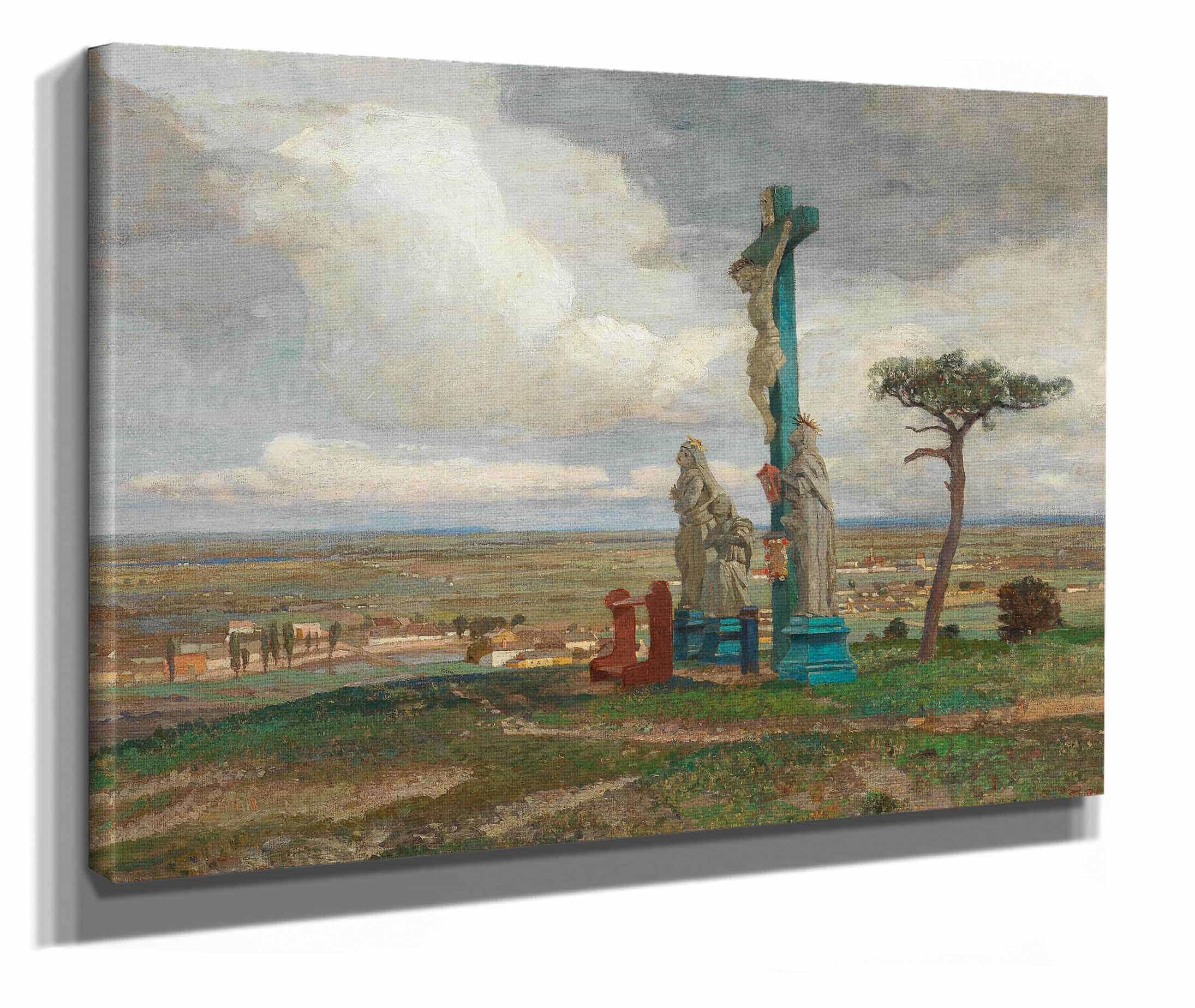 A Calvary Group On The Hochberg Near Perchtoldsdorf by Tina Blau
