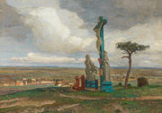 A Calvary Group On The Hochberg Near Perchtoldsdorf by Tina Blau