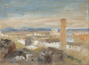 A Campanile Among Ruins by Hercules Brabazon Brabazon