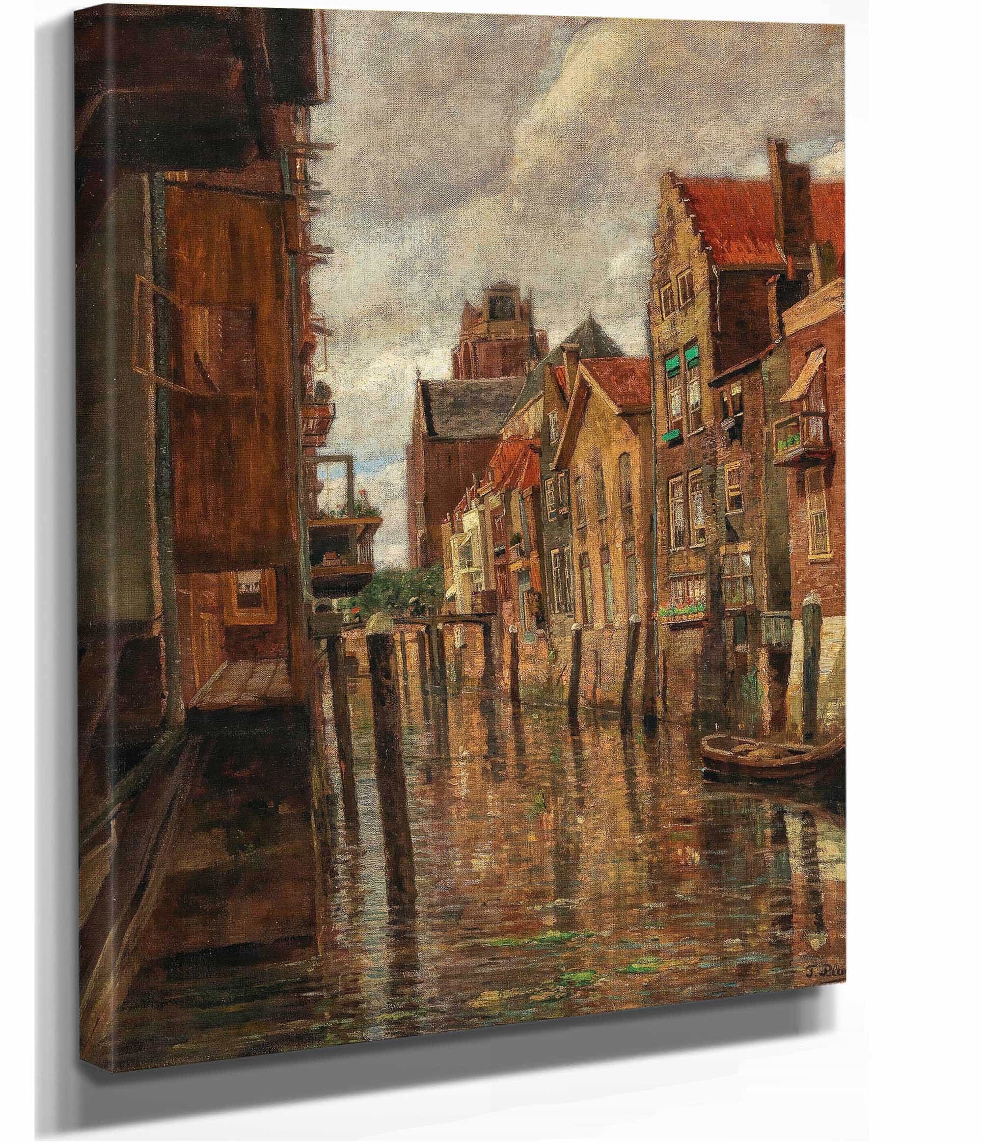 A Canal In Dordrecht by Tina Blau