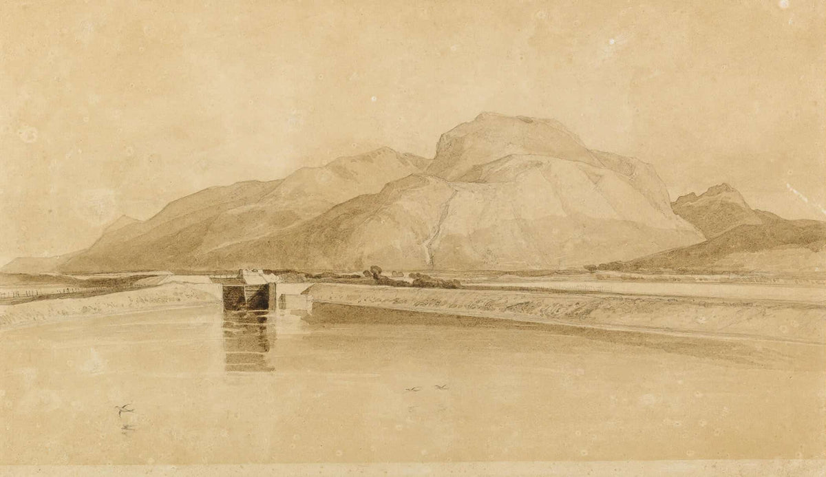 A Canal In Normandy by John Sell Cotman