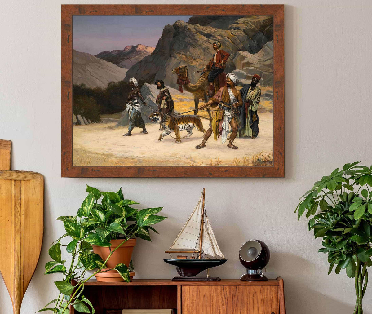 A Captive Tiger by Rudolf Ernst