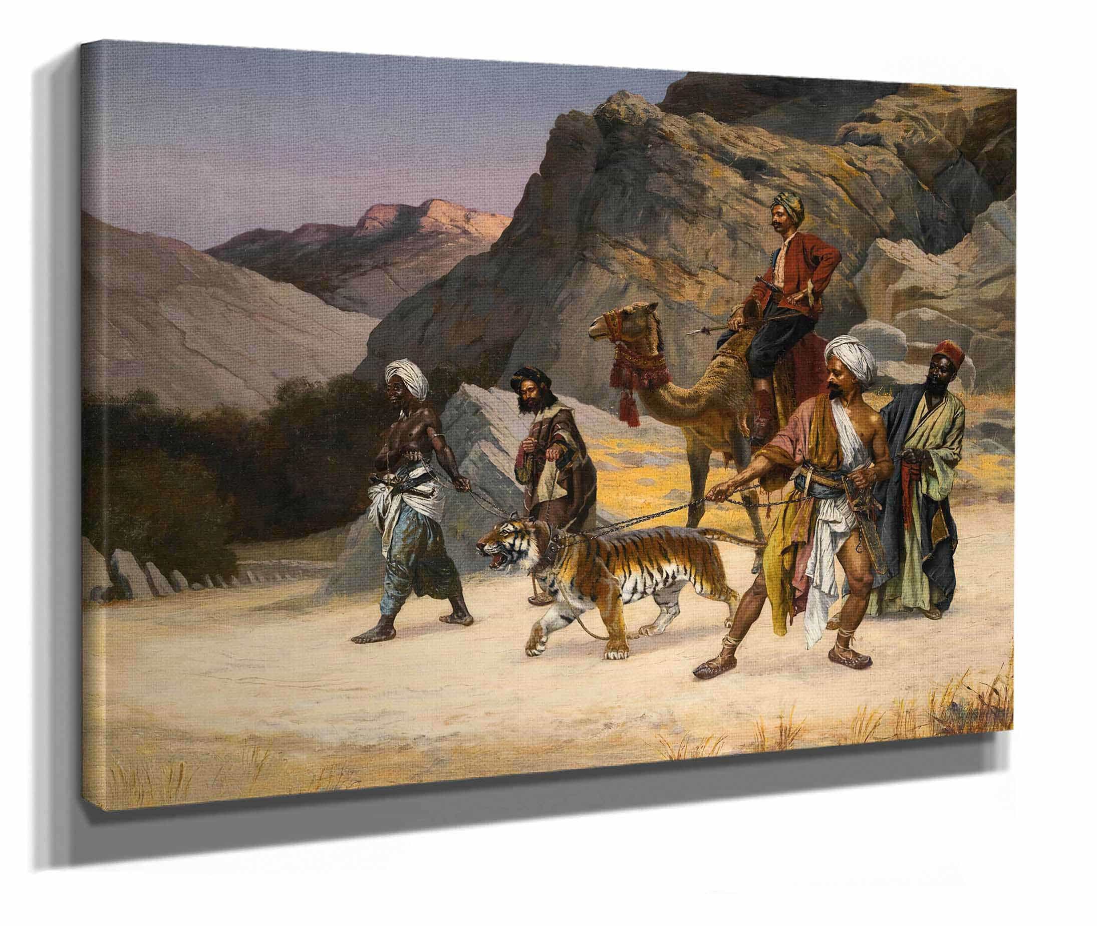 A Captive Tiger by Rudolf Ernst