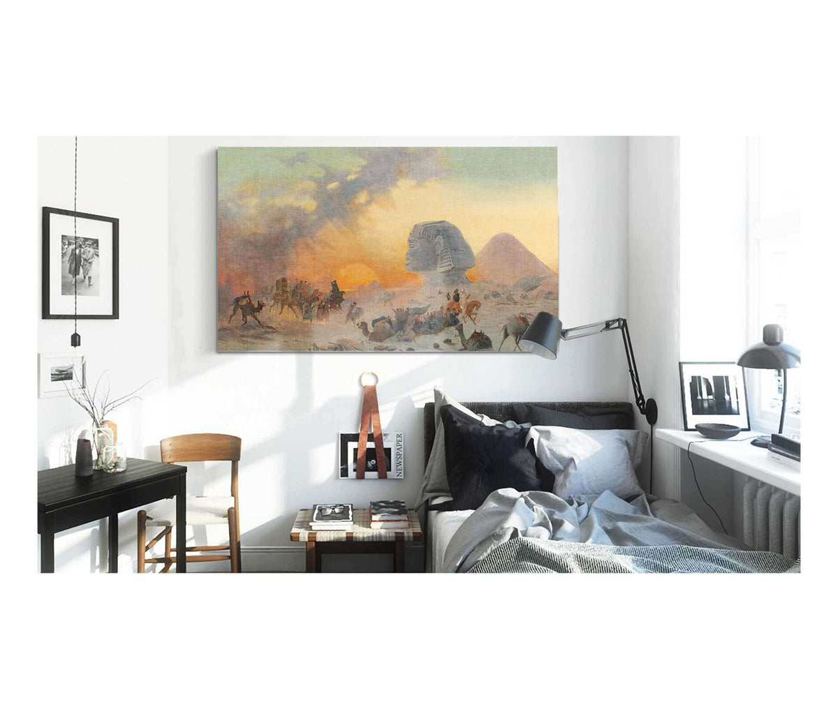 A Caravan In The Desert In A Simoom by Ippolito Caffi