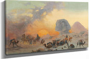 A Caravan In The Desert In A Simoom by Ippolito Caffi