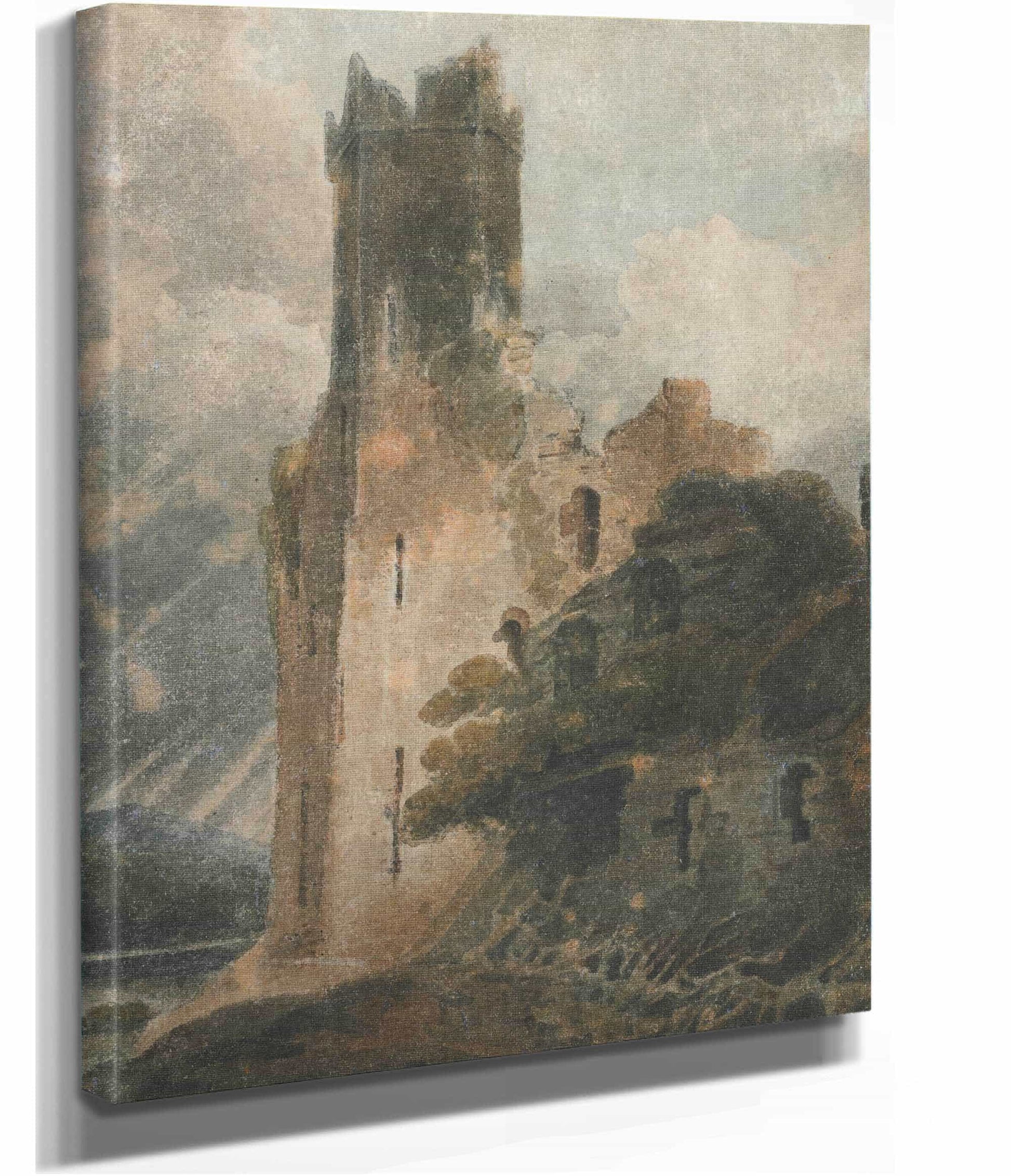 A Castle Tower Caernarvon Castle by John Sell Cotman