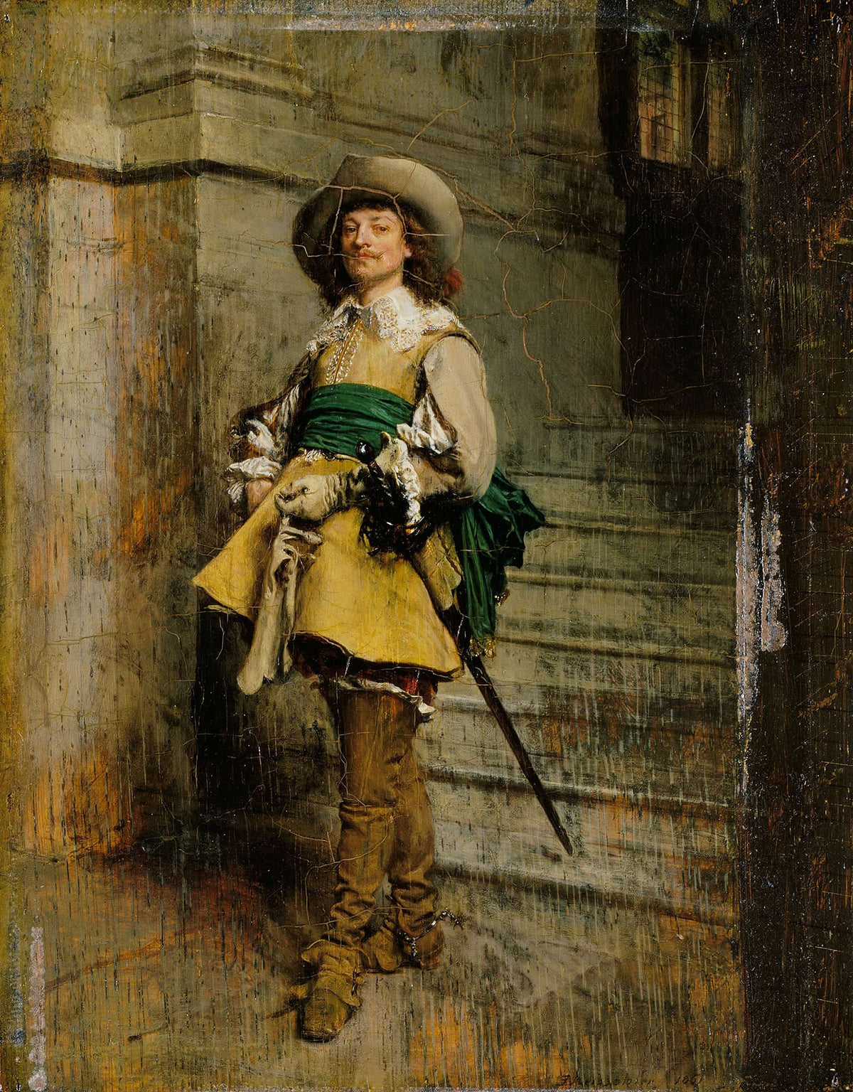 A Cavalier Time Of Louis Xiii by Ernest Meissonier