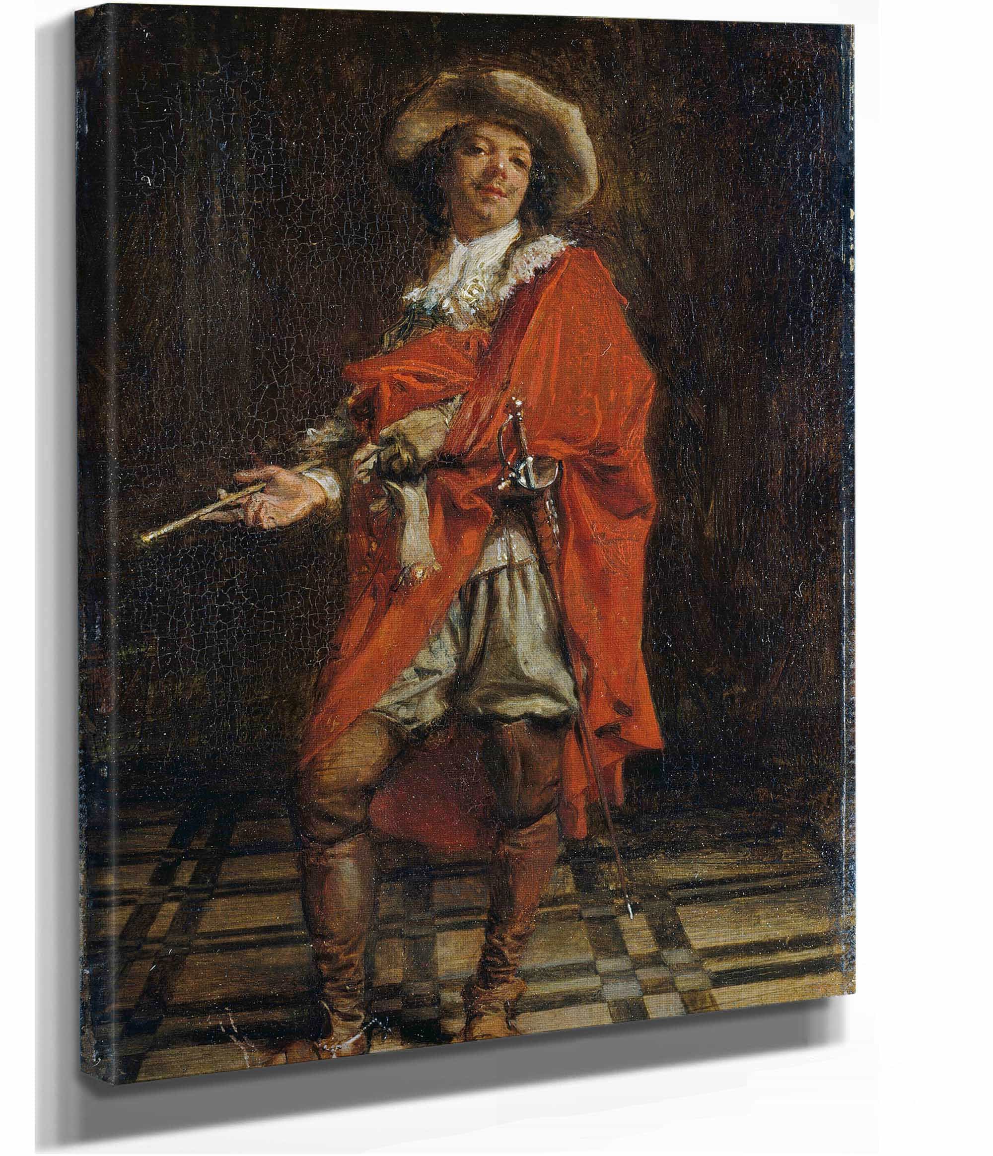 A Cavalier Time Of Louis Xiv by Ernest Meissonier