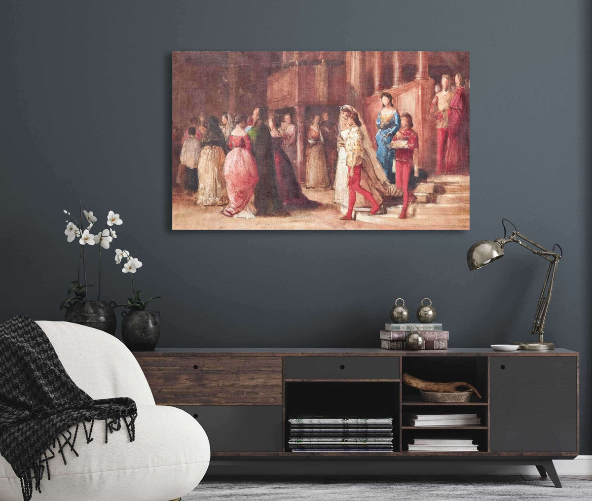 A Celebration In The Palazzo by Eugen Von Blaas