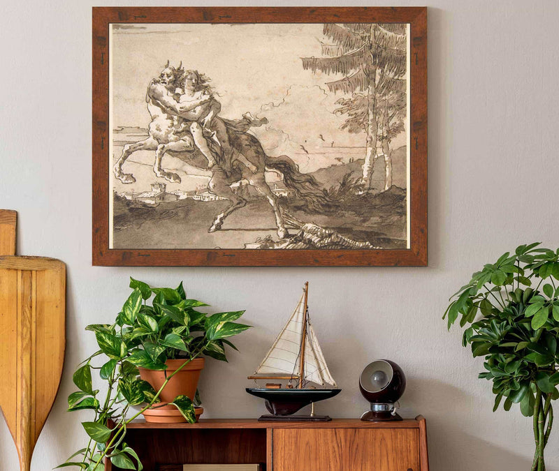 A Centaur Abducting A Nymph  by Giovanni Domenico Tiepolo