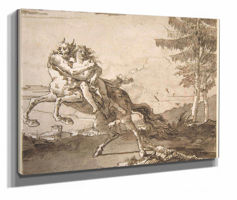 A Centaur Abducting A Nymph  by Giovanni Domenico Tiepolo
