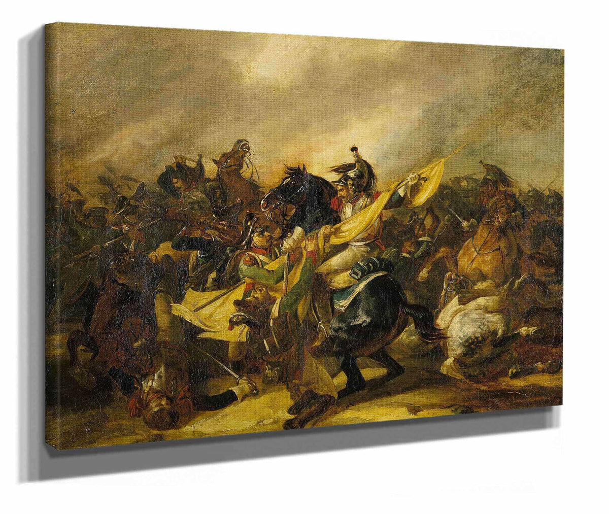 A Charge Of Cuirassiers C by Theodore Gericault