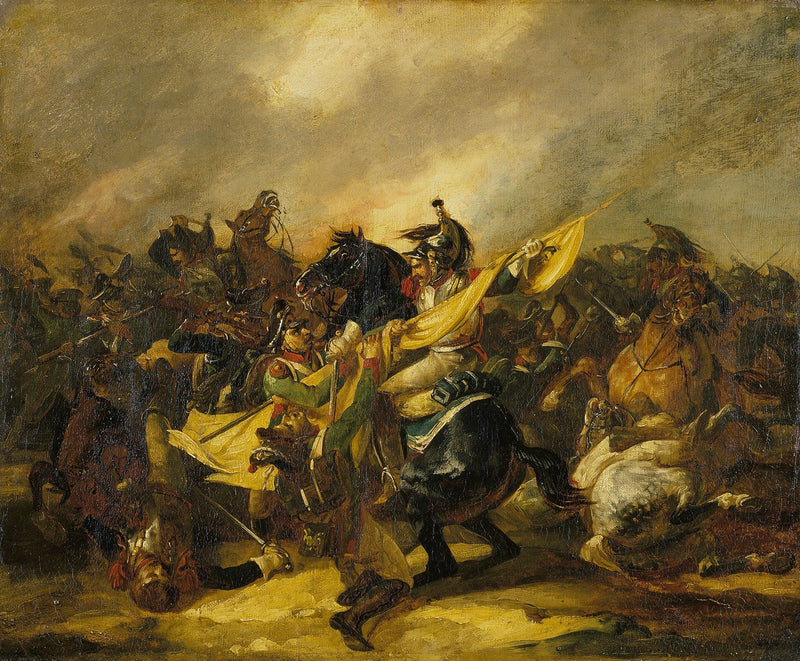 A Charge Of Cuirassiers C by Theodore Gericault