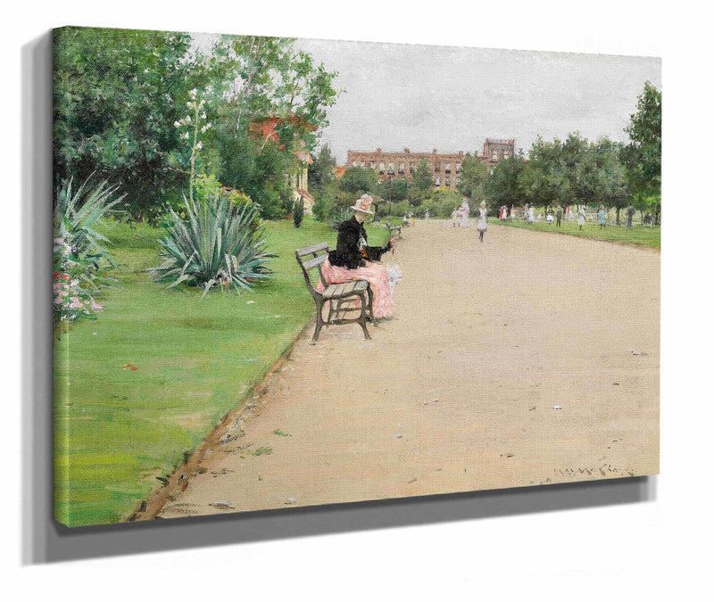 A City Park by William Merritt Chase