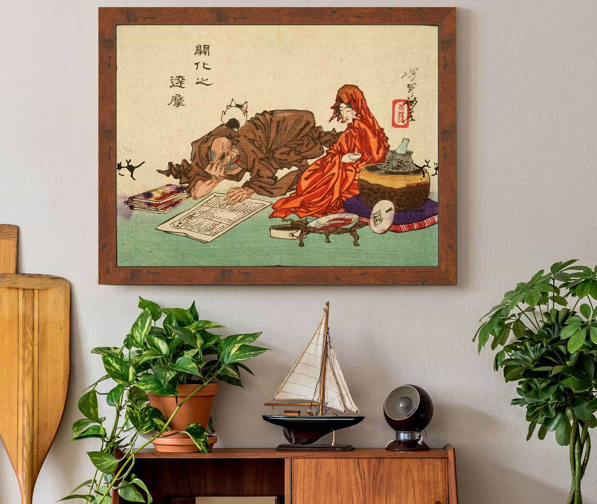 A Civilized Daruma by Tsukioka Yoshitoshi