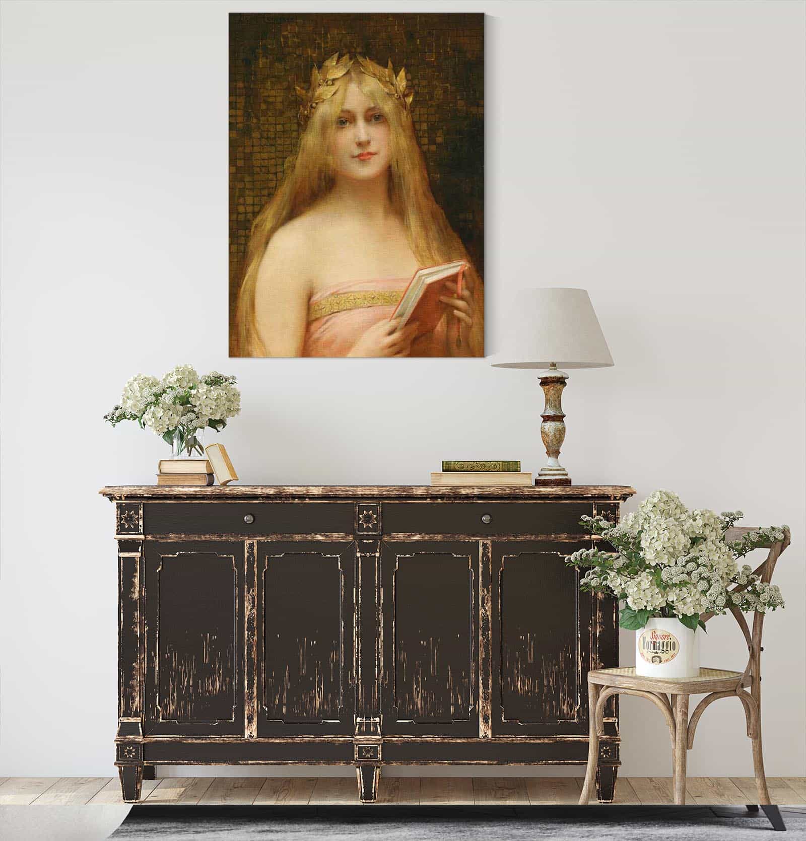 A Classical Beauty by Leon Francois Comerre